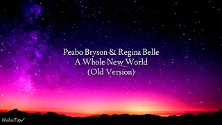 Peabo Bryson & Regina Belle - A Whole New World (lyric video Ost Aladin old version)