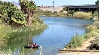 COLORADO RIVER @ BLYTHE CALIFORNIA WATER LEVELS STILL NORMAL. LAKE POWELL & MEAD LEVELS EXAGGERATED?