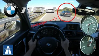 BMW 116d F20 TOP SPEED POV DRIVE ON GERMAN AUTOBAHN