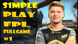 СИМПЛ ИГРАЕТ FPL #1 | КАТКА С БУМЫЧЕМ | СГОРЕЛ НА ПАШУ (s1mple, pashaBiceps, suNny, Dycha, Boombl4 )