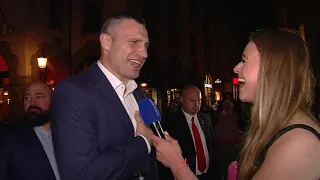 Ex-Boxweltmeister Vitali und Wladimir Klitschko in München zu Besuch