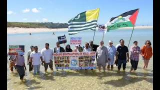 Demonstration outside the G7 Summit 2021 in Cornwall