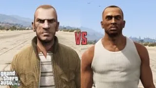 cj vs niko bellic ¿cuál es mejor?#shorts