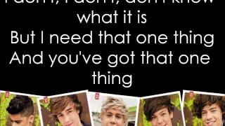 One Thing Acoustic Version by One Direction (Lyrics)