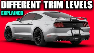 EVERY TRIM LEVEL OF FORD MUSTANG EXPLAINED: ECOBOOST, GT, PREMIUM, & PERFORMANCE PACKAGES #FORD #V8