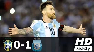 Brazil vs Argentina 0-1 - Goal & Extended Match Highlights - Friendly 09/06/2017 HD