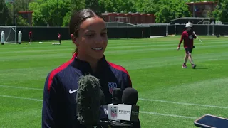 USWNT Forward MALLORY SWANSON; Team USA faces Korea Republic