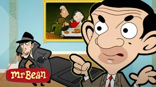 Art Thief | Mr Bean Animated FULL EPISODES compilation | Cartoons for Kids