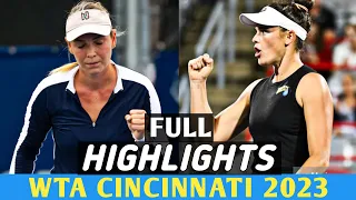Donna Vekic vs Jennifer Brady Wta Cincinnati 2023 R1 - Full Match Highlights (HD)