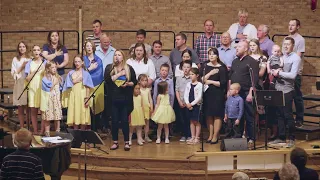 Refugees Sing Ukrainian National Anthem at Benefit Concert, May 22, 2022