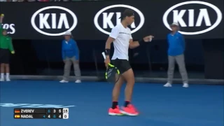 Nadal v Zverev - AO2017 -R3 Highlights