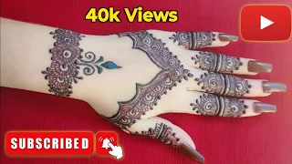 Very Beautiful Back Hand Mehndi Design | Easy Stylish Moroccan Mehndi Design | Mehandi ka Design