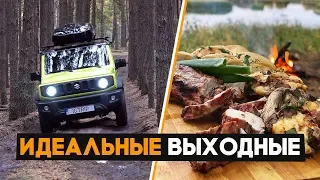 Выбрались с друзьями на выходные. Ночевка в Jimny!!!