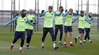 Recovery training session ahead of Copa del Rey