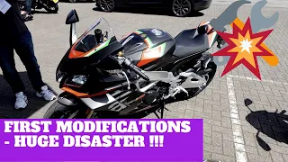 2020 Aprilia RSV4 1100 Factory | First Modifications | Almost a HUGE DISASTER!!!