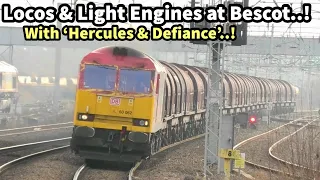 LOCOS & Light Engines at Bescot..! With 'Hercules & Defiance'