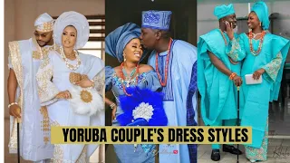 2024 Beautiful collections of Yoruba couple dress styles