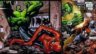 Spider-Man and Captain America Tag Team The Hulk - In a Fight