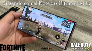 Jugando con el Note 20 Ultra en 2023 | Call of Duty, Free fire, Fortnite y más