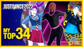 Just Dance 2022 | My TOP 34 (so far) | [Ranking] | Reaction to the Official Song List (With Rating)