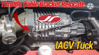 Honda Prelude Supercharged, Throttle Cable & IACV relocate