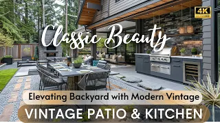 Classic Beauty - Modern Comfort: Designing Your Backyard Retreat with Modern Vintage Kitchen & Patio