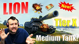 The Mighty Lion! - First Thoughts on the New Tier X Auto-Reloader Medium Tank in World of Tanks!