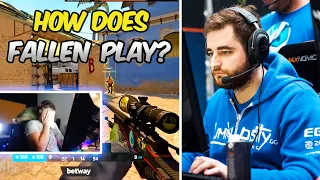 КАК ИГРАЕТ FALLEN? РЕАКЦИЯ ПРО ИГРОКОВ НА ИГРУ FALLEN ИЗ MIBR! CS:GO Twitch Moments