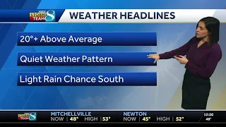 Iowa weather: Fog clears to reveal sunny, warm Wednesday