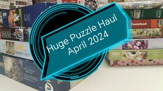 April 2024 Puzzle Haul, including new to me giant puzzles.