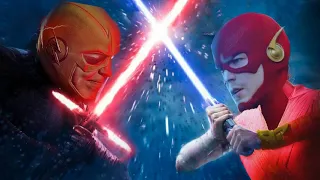 The Flash but the fight against the Godspeed has the Star Wars soundtrack