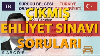 KASIM-ARALIK 2019 EHLİYET SINAVI ÇALIŞMA SORULARI VE CEVAPLARI -SINAVDA ÇIKMIŞ 50 SORU