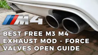 Best Free BMW M4 M3 Mod - Exhaust Valve Force Open Step by Step Guide & Sound - F80 F82