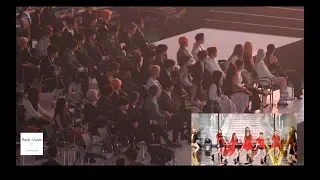 방탄소년단, 레드벨벳, 마마무, 아이콘, 청하 Reaction to 여자아이들 Stage (Senorita + LATATA) 4K 190424
