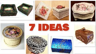 DIY/7 Best Cardboard jewelry boxes ideas/ Jewelry Boxes /Cardboard craft