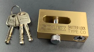 [808] Unusual Solex Disc Detainer Shutter Lock Picked and Gutted (Model CO)