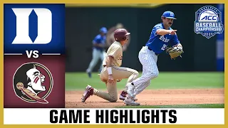 Duke vs. Florida State Game Highlights | 2024 ACC Baseball Championship (FINAL)