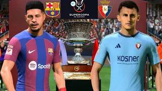 EA FC 24 - Barcelona vs. Osasuna - Vitor Roque Yamal Felix - Spanish Super Cup 2024 | PS5 | 4K HDR