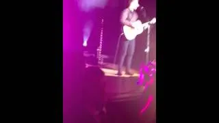 James Arthur singing Fallin' at his homecoming