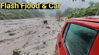 कैसे बची Maruti Celerio बहने से ? Flooding River & Celerio । Barking Deer Inside Junglee Resort