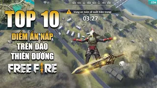 Free Fire | TOP 10 Chỗ ẨN NẤP Hiệu Quả Bản Đồ Đảo Thiên Đường | Rikaki Gaming