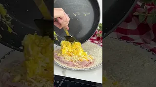 Quesadilla de jamón y huevo