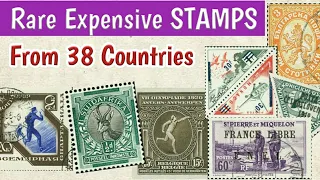 Most Expensive Stamps Of 38 Countries | Rare Philatelic Treasure