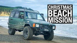 Last Vlog of 2021... Merry Christmas!! Beach Drive in Lando - V8 Land Rover Discovery 1 4WD Offroad