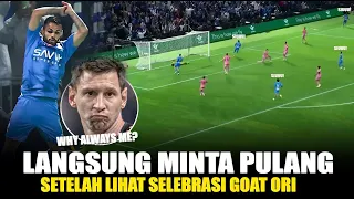 "DI Permalukan di Tanah Arab" Pemain Al Hilal Sengaja Tiru selebrasi Ronaldo di hadapan Messi