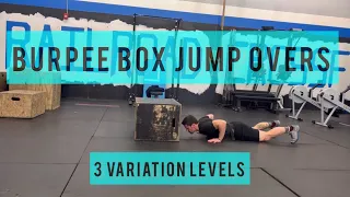 Burpee Box Jump Overs - demo & levels