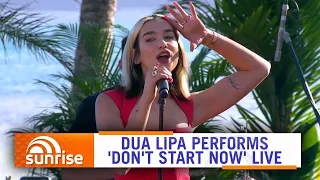 Dua Lipa - Don't Start Now (Live on Hamilton Island, Sunrise 2019) | 7NEWS Australia