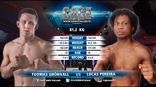 CAGE 53 Grönvall vs Pereira (Complete MMA Fight)