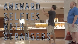 AWKWARD SELFIES WITH STRANGERS! (Prank)