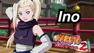 Naruto clash of ninja 2 Ino One player mode 60fps